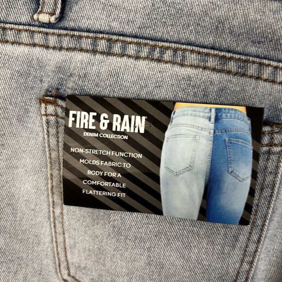 Fire & Rain High-Rise Ankle Length Jeans Tow Tone Size 9 Non Stretch NEW - Picture 4 of 10